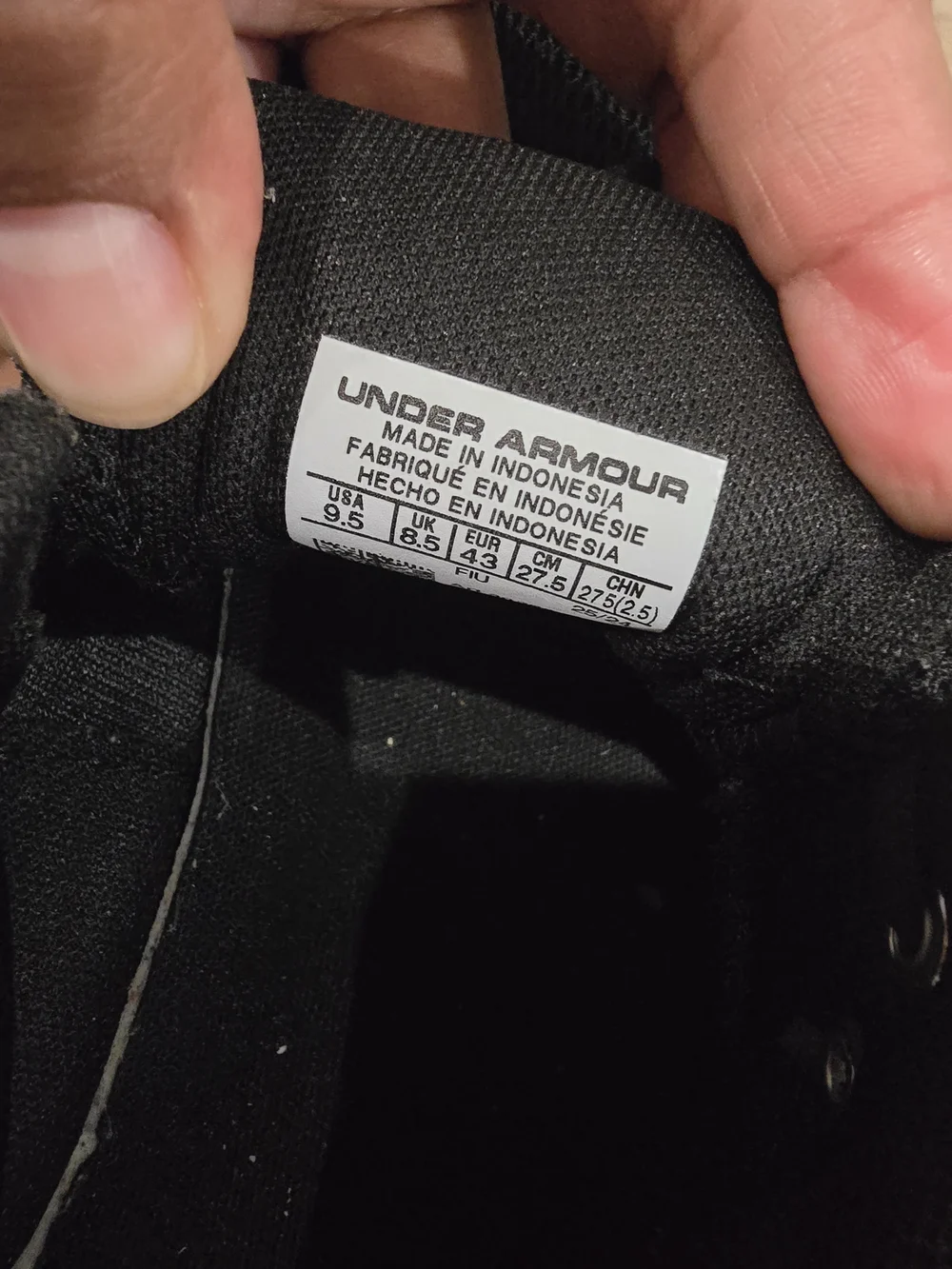 Under Armour Men’s Black Training Shoes